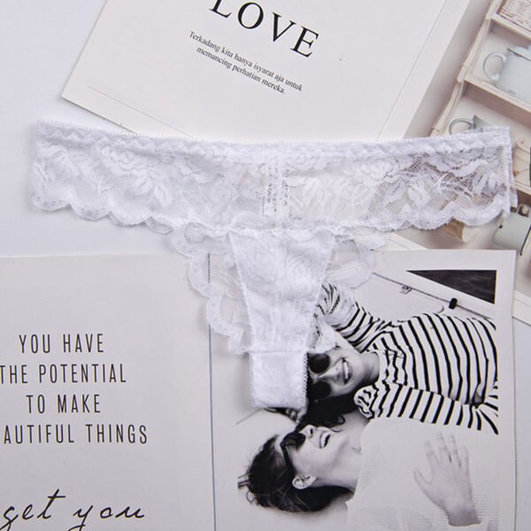 Low Rise Translucent Women's Love Net G-string Trousers - Image 9